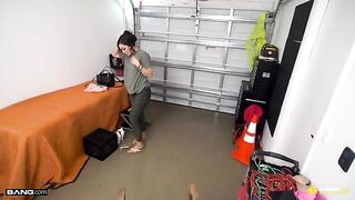 Latina babe Demi Diveena gets fucked on the street to pay insurance