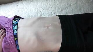 Fetish compilation with belly button play, a popular trend in the industry