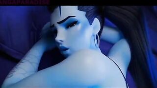 Hot anime compilation with deadly sniper Widowmaker in HD