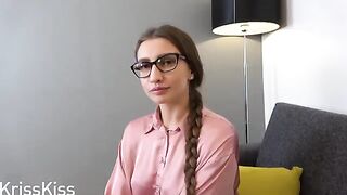English tutor fucks his student at home in a steamy session