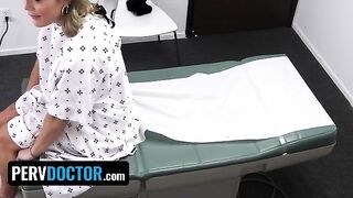 The doctor checked the girl’s body and fucked her in the office with his huge cock