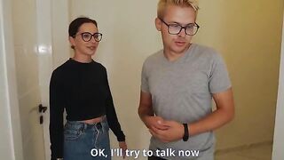 The husband watches his wife getting fucked by a realtor for a discount