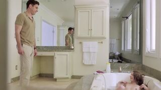 Rebel Lynn gets her tight pussy stretched by a huge dick in this SPYFAM scene