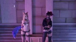 KDA Ahri tries porn for the first time in a captivating gallery