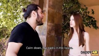 A beauty got acquainted with a nice man and had sex with him