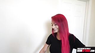 Tattooed slut Demi Rhoades gets her pussy railed in a steamy session