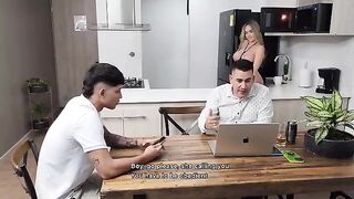 I fucked my stepson right in front of my husband, and he never found out