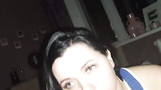 A gorgeous brunette met me after a Tinder date and gave me an amazing blowjob in the hotel room