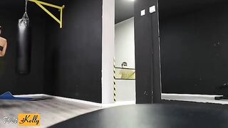 I got crushed on my fitness colleague and we fucked in gym restroom