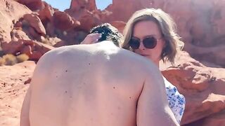 A daring hike in the desert turns into a hotwife adventure