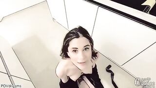 Pervert guy fucked his stepsister Little Caprice orally