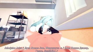 The young man fucked a beautiful girl in the ass with his cock