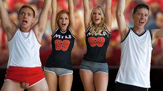 Football Party Turns into a Foursome with Stepmoms Rachael Cavalli and Sedona Reign