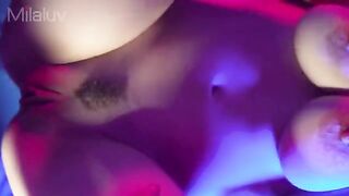 Meaty cock fucks tight pussy with cum inside and outside in HD