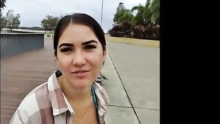 A girl I picked up from the park got her pussy filled with cum