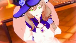 Genshin Impact anime porn compilation with Lisa and Eula action