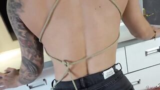 My stepbrother is trying to dry hump me in my sexy short jeans