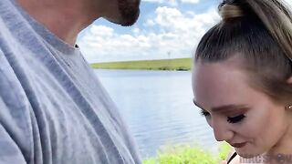 Young PAWG bitch fucked by a big dick outdoors on a hot summer day