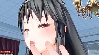 Uncensored Japanese Hentai anime with ASMR ear licking action