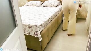 The stepson again screwed his steaming-hot stepmom