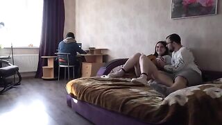 A girl got fucked behind her husband’s back