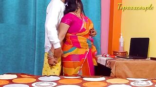A hot Indian maid experiences her first anal and pussy fuck