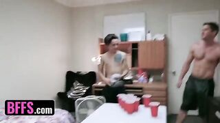 Two roommates woke up hungry, only to find a surprise in the fridge. What a fuck!