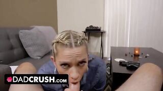 Blonde step daughter Khloe Kapri gets fucked by her step dad in POV