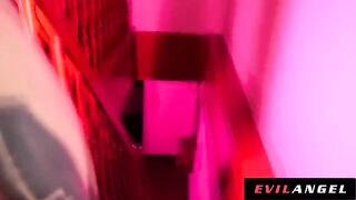 Hot Euro slut gets her holes filled with cock in intense DAP action