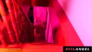 Hot Euro slut gets her holes filled with cock in intense DAP action