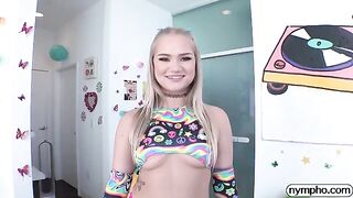 Nympho girl Harley King gets her pussy and throat filled with cock