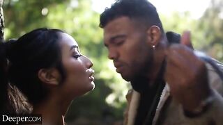 Avery & Jane in a hot interracial threesome sex video