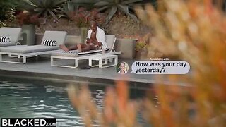 4 hot blondies give Anton’s BBC the deluxe service in an intense group scene
