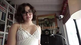 A young girl is too shy to get intimate with anyone, so she turns to her stepdad for assistance