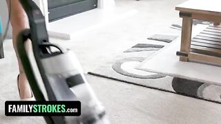 Latina step sis Karmen Santana rides her step bro