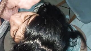 He starts sucking my dick and then asks me to give it to him by the ass I fill his ortho with milk