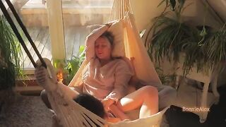 An amateur couple enjoy a passionate and sensual sex on a sunny day