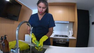 I discovered a maid's secret and she paid me with her body