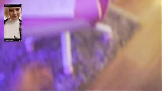 A cute girl got fucked by a courier and received a cumshot on her face