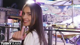 TUSHYRAW Perfect petite Vanessa tries hardcore anal sex for the first time