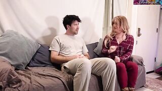 The stepmom helped her stepson with a problem related to excessive masturbation