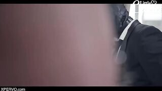 A dominatrix cheats on her husband with a foot job