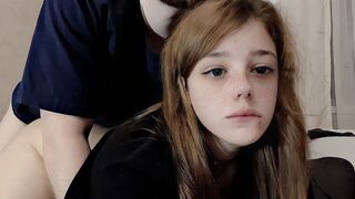 The cute girl has sex with her slow-paced roommate in an intimate encounter