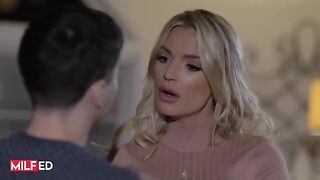 MILF seduces her stepson to make love with him