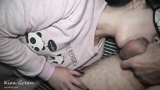 A sexy blowjob with double cumshots for two guys