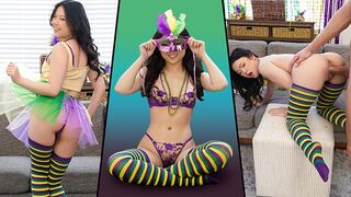 Lulu Chu celebrates Mardi Gras with intense, passionate action