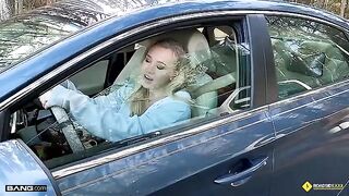 Lucky mechanic fucked busty blonde Bailey Brooke on the road