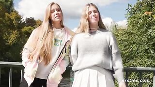 The girls studied the Kama Sutra and then they imitated it with passionate poses