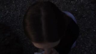 Girl was blowing a guy on the beach and their friends caught them in action