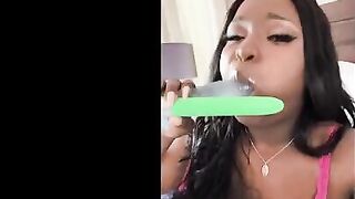 Playful Barbie Crystal takes all the toys from Lily Starfire and enjoys herself